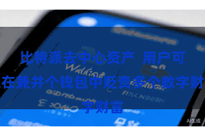 比特派去中心资产 用户可以在兼并个钱包中贬责多个数字财富
