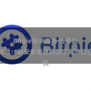 Bitpie新手指南 选择比特派：最安全便捷的数字资产钱包