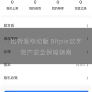 比特派移动版 Bitpie数字资产安全保障指南