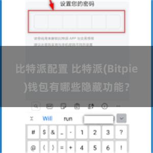 比特派配置 比特派(Bitpie)钱包有哪些隐藏功能？