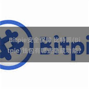 Bitpie安全保障 比特派(Bitpie)钱包有哪些隐藏功能？