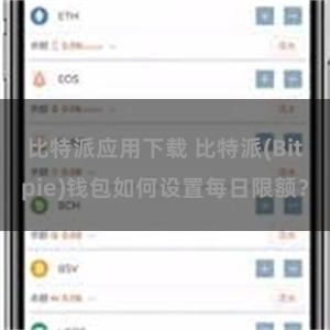 比特派应用下载 比特派(Bitpie)钱包如何设置每日限额？