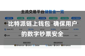 比特派链上钱包  确保用户的数字钞票安全
